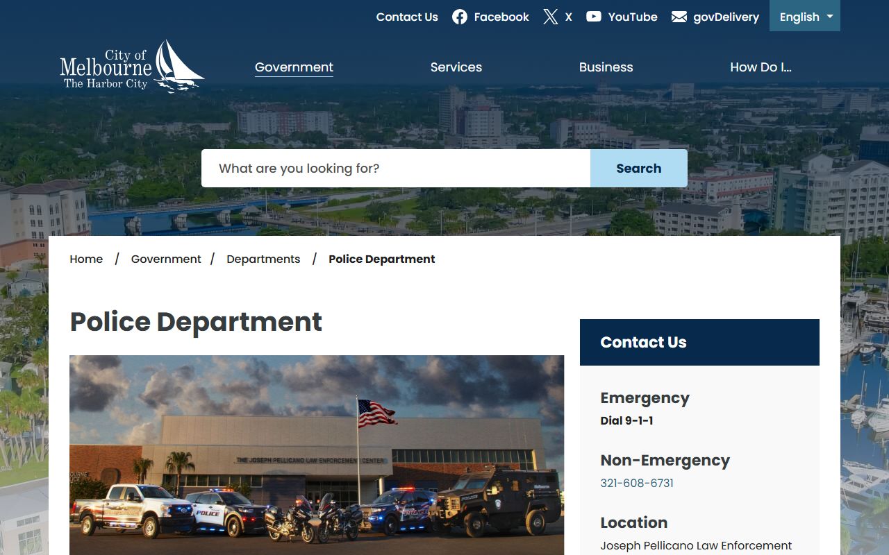 Melbourne arrest records through Melbourne Police Department website